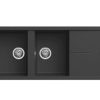 chau rua bat konox granite livello 1160 black min