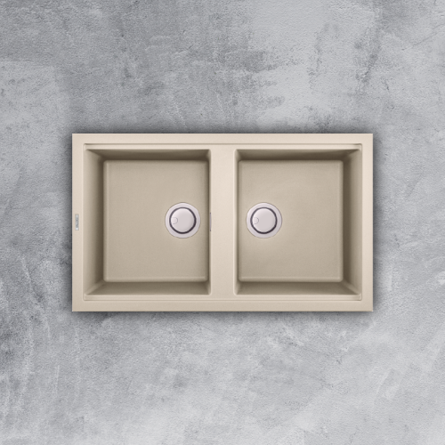 Chậu rửa đá Granite Malloca màu kem BIANCO K45062