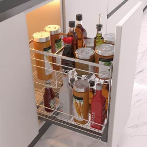 Ảnh thực tế Bộ Đựng Chai Lọ Sonata 300mm Hafele 549.20.038