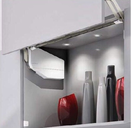 Bộ tay nâng Free Up E Hafele 372.29.709 nắp trắng