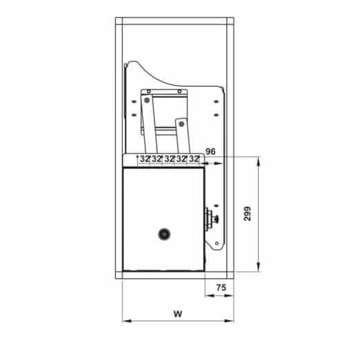 Kích thước Bộ rổ bát đĩa Hafele Lento 504.76.143 900mm