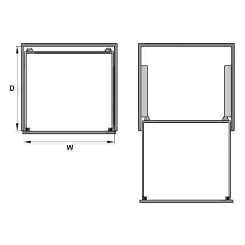 Lắp đặt Bộ rổ xoong nồi Cappella 800mm Hafele 549.08.033