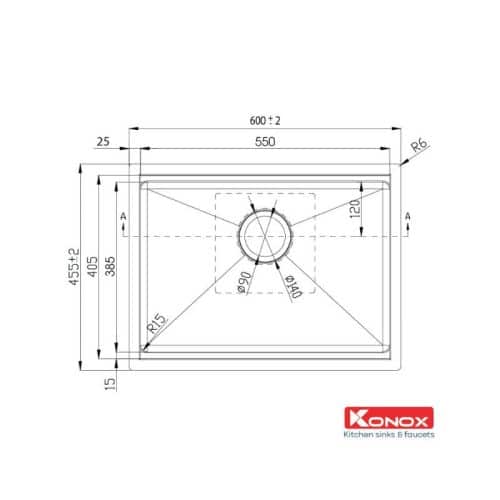 Thiết kế của Chậu rửa bát Workstation Undermount Sink KN6046SU