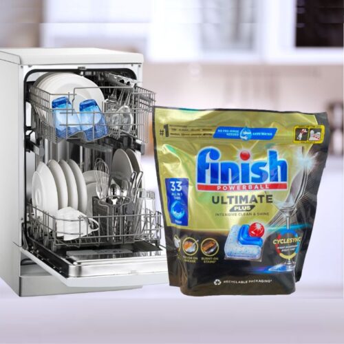 Viên rửa bát Finish Ultimate Plus túi 33 viên 3 anh vien rua bat finish ultimate plus tui 33 vien