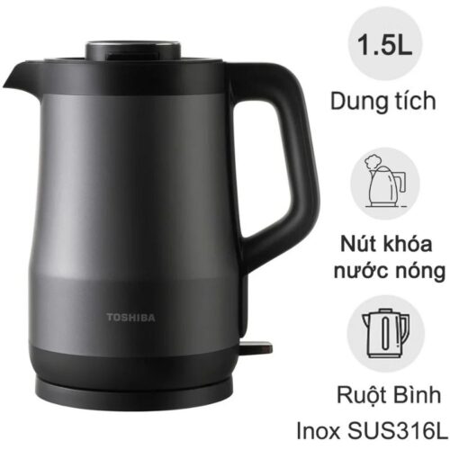 Bình đun siêu tốc chống tràn Toshiba KT-15DRTVN(H) 1.5 Lít