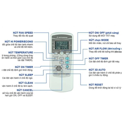 dieu khien dieu hoa mot chieu mitsubishi heavy srk src09ctr s5