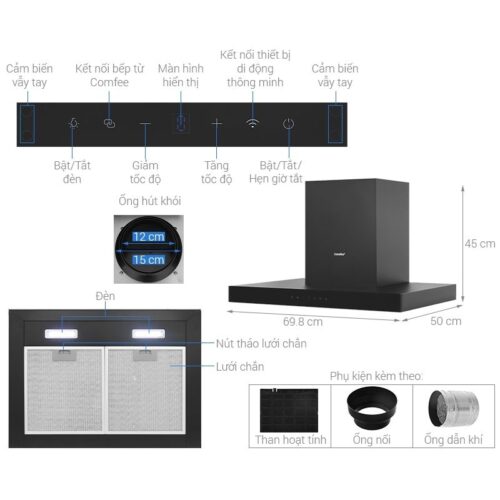 kich thuoc may hut mui comfee ch 70tm77b