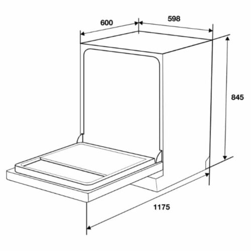 kich thuoc may rua chen doc lap hafele hdw f6031g 535 29 651